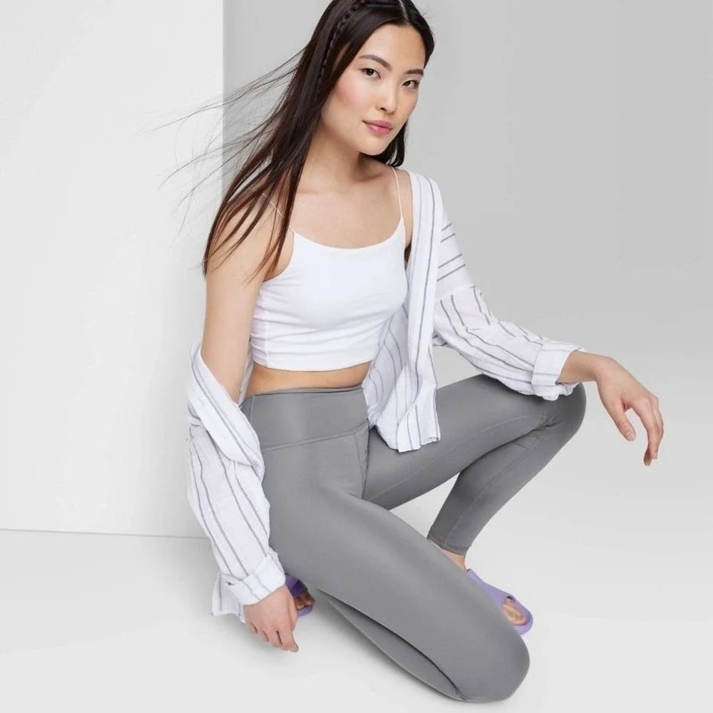 Women's Leggings by Wild Fable ButterBliss Gray Size L New With Tags